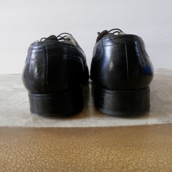 Vintage French Shriner Men\'s Black Wingtip Oxfords main image 4